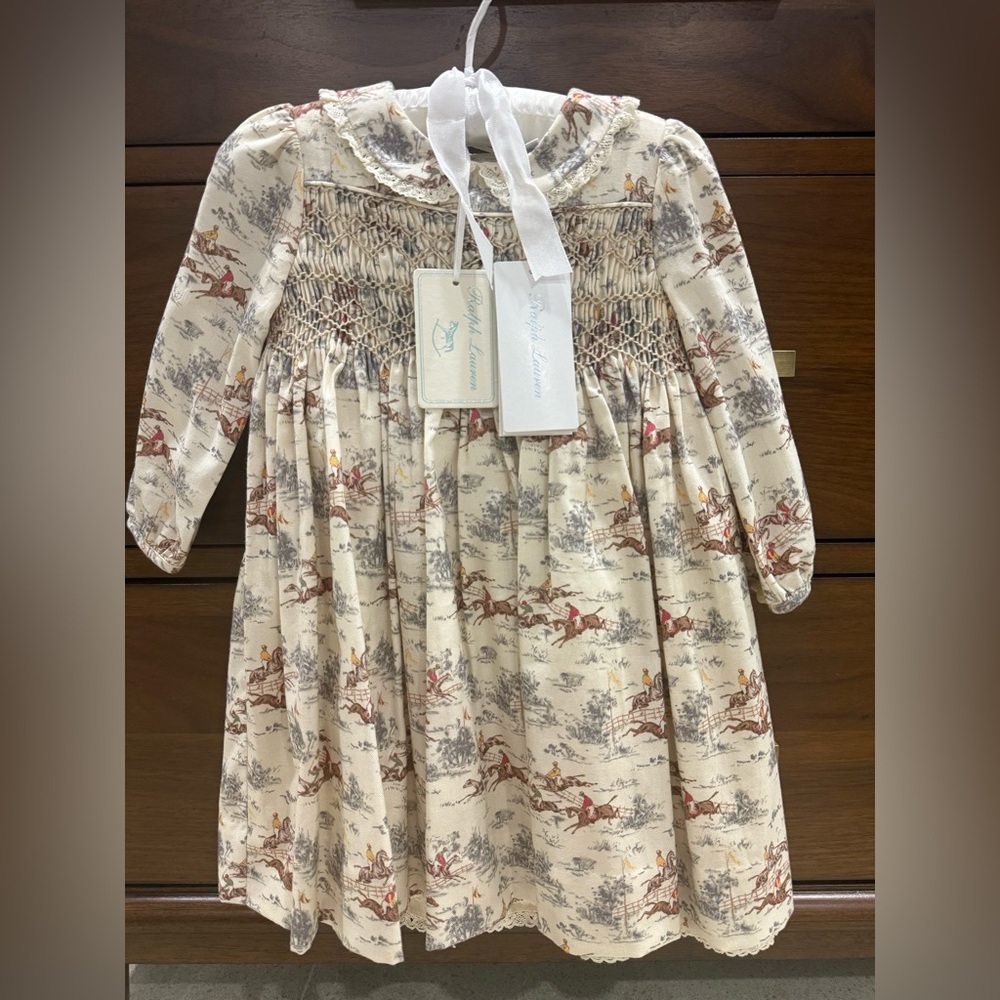 Ralph Lauren Equestrian Print Dress